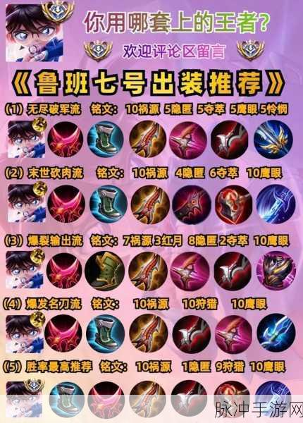 王者荣耀鲁班大师出装铭文加点全攻略