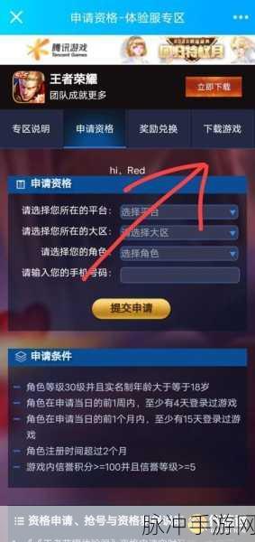 王者荣耀体验服申请全攻略,解锁游戏前沿新体验