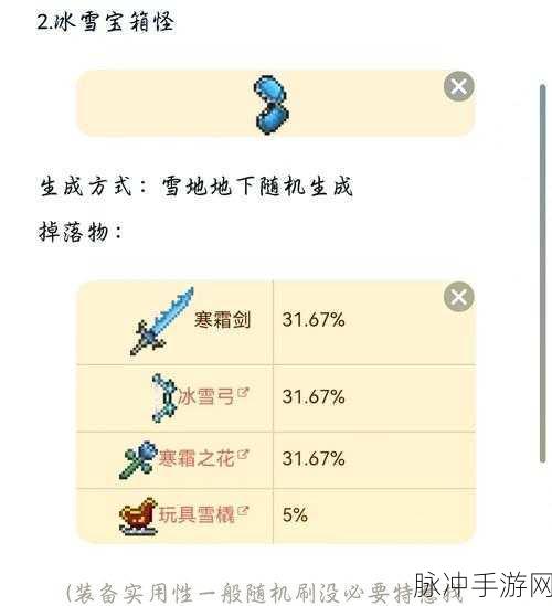 泰拉瑞亚,揭秘史莱姆雨掉落物的宝藏库