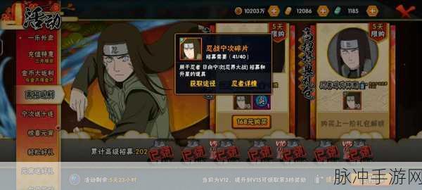 2025年火影手游深度解析,如何巧妙克制宁次疾风传