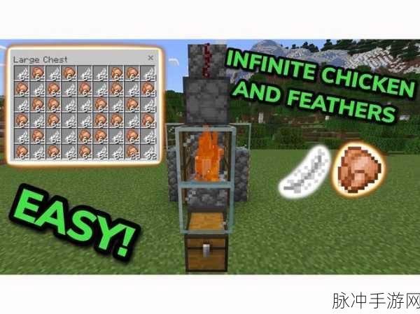 我的世界创意无限,打造高效自动鸡场与漏斗养鸡秘籍