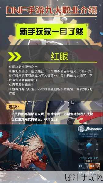 DNF手游国服新手启航,顶尖职业选择全攻略