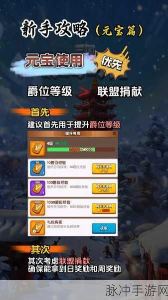 放开那三国3,元宝秘籍大公开,货币运用全攻略