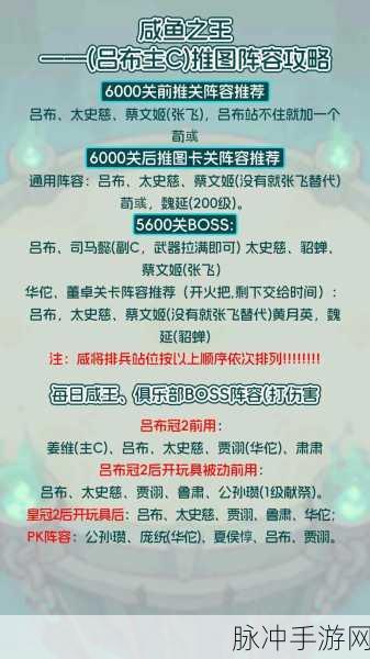 咸鱼之王122-10阵容通关秘籍，策略与技巧大揭秘