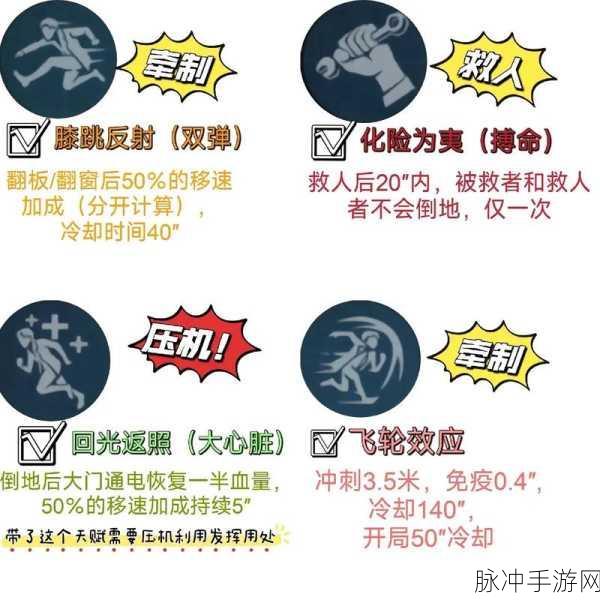 第五人格搏命天赋,极限逃生的秘密武器