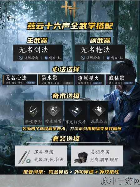 燕云十六声深度解析,双刀教加入秘籍