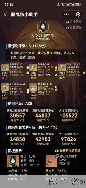 提纳里圣遗物搭配全攻略,打造顶尖草元素输出