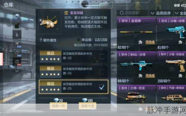 圣龙项链闪耀CFM，解锁最佳三属性攻略