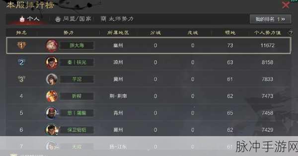 率土之滨开荒秘籍，解锁你的三位置阵容策略