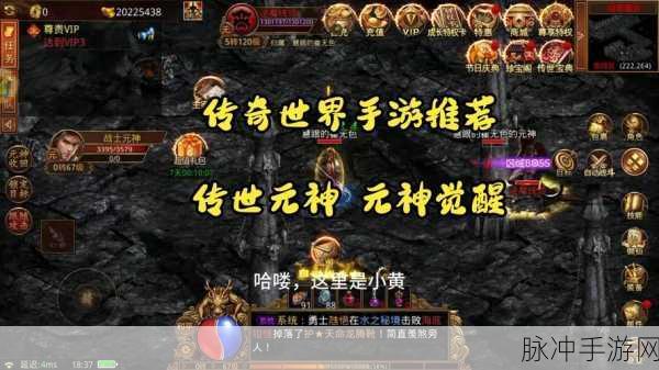 传世荣耀元神，探索高爆率传奇，自由交易装备新纪元
