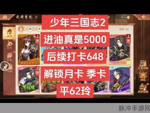 少年三国志2通用礼包码全揭秘