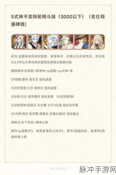 阴阳师斗技场,揭秘2000分大神的阵容奥秘