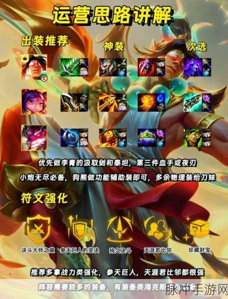 云顶之弈,揭秘李青的最强出装攻略