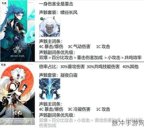 鸣潮布兰特声骸及词条搭配全攻略