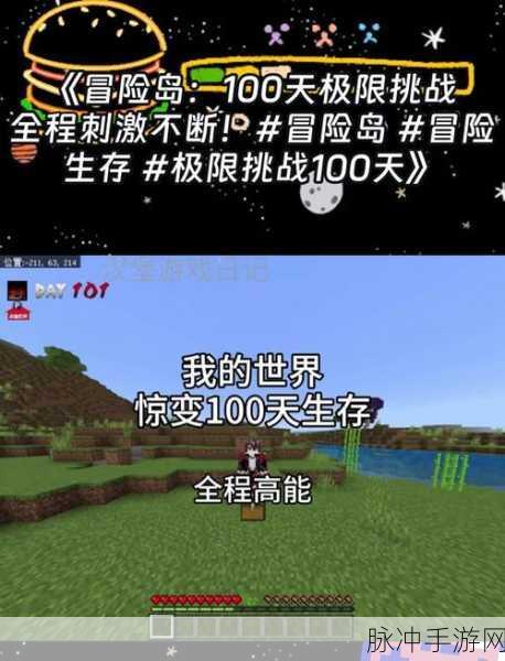 荒岛求生100天，挑战极限，开启你的生存冒险之旅