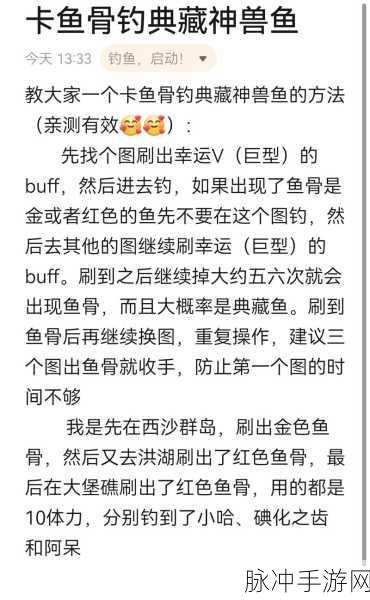 暗黑不朽钓鱼秘籍,解锁钓鱼大师的不为人知技巧