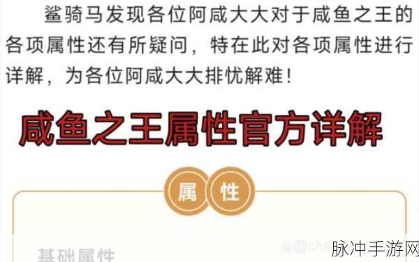 咸鱼之王，精准属性的深度解析与实战应用