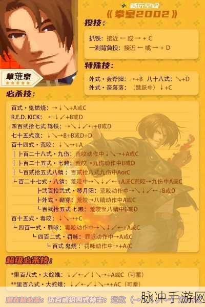 拳皇2002曝气技巧大揭秘,让你战斗力飙升!