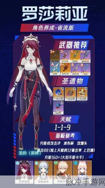 原神罗莎莉亚，主/副C配装及配队全攻略，解锁战斗效能最大化