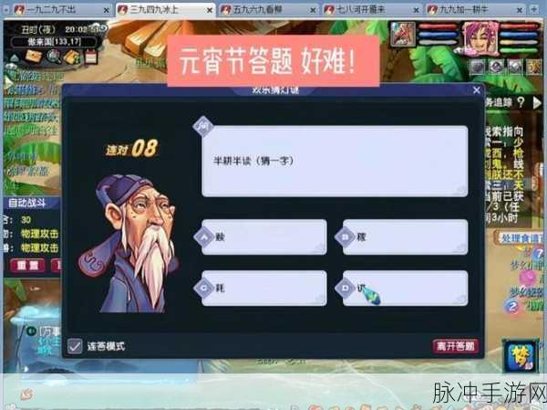 梦幻西游手游元宵赏花灯第九关,深度攻略与技巧揭秘