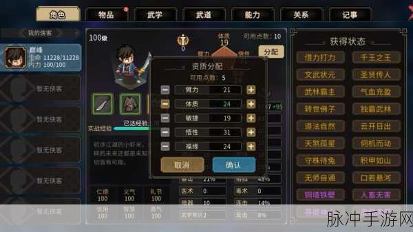 大侠立志传,甲级武学深度剖析,揭秘绝世武艺解锁秘籍