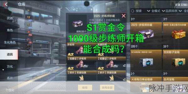 穿越火线手游仓库大揭秘，打造你的游戏宝藏管理秘籍