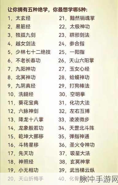 江湖悠悠,揭秘高概率武学突破技巧