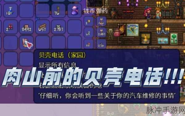 泰拉瑞亚,揭秘贝壳电话的合成秘籍