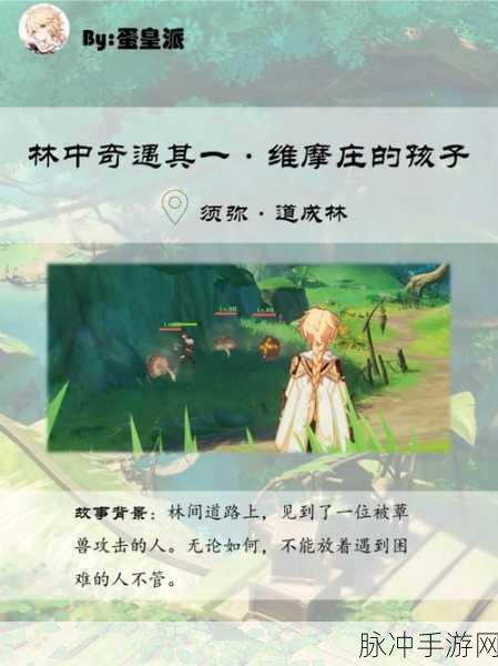 原神林中奇遇后续任务,深入维摩庄的秘密