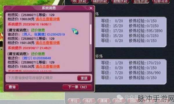 梦幻西游藏宝阁账号交易全攻略，轻松解锁售卖秘籍