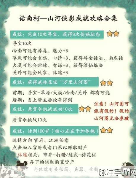 独家深潜，大侠立志传火蟾决秘籍终极寻宝指南