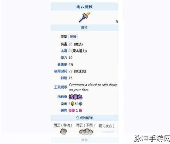 泰拉瑞亚愤怒雨云怪掉落大揭秘，稀有雨云魔杖等你来战