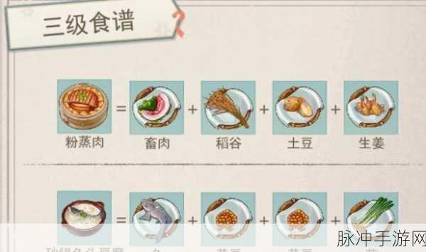 江湖悠悠,食谱中的武侠韵味与游戏特色