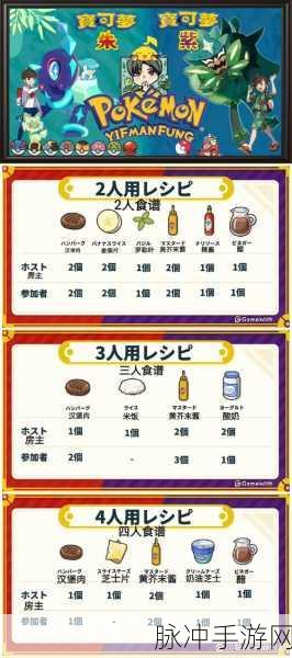 宝可梦探险寻宝深度解析,穿山鼠食谱攻略与配方大揭秘
