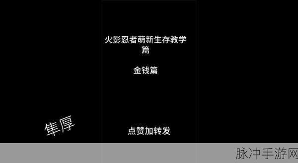 火影忍者萌新前期全攻略,快速上手与战力飙升