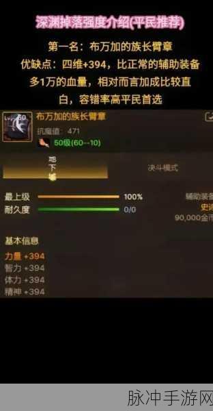 DNF100级辅助装备大比拼,谁才是你的最佳选择?