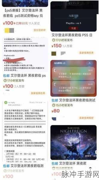 黑夜君临测试码天价疯抢，黄牛市场再掀波澜