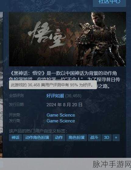 Steam爆款揭秘,黑神话·悟空的奇幻之旅