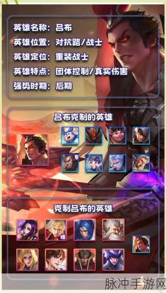 王者荣耀吕布如何克制？全面攻略大揭秘！