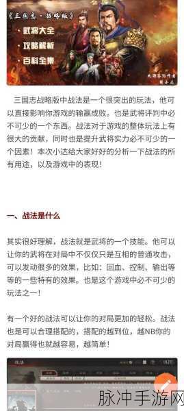 三国志战略版新手宝典,技巧与策略深度剖析