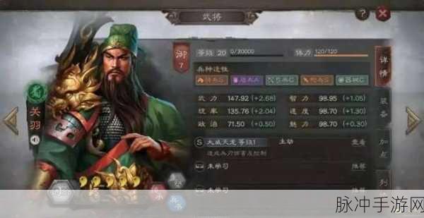 三国志战略版,关羽震慑绝技深度剖析,实战策略秘籍独家揭秘!