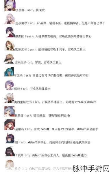 幻书启世录开荒角色精选,新版本轻松上手攻略