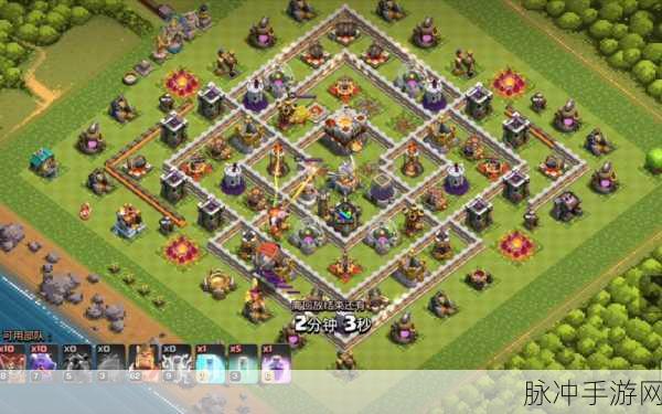 部落冲突COC11级部落布阵全攻略,打造坚不可摧的防御