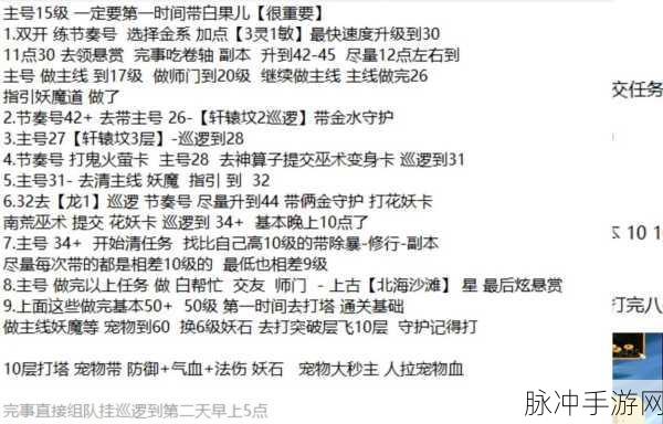 天命传说深度攻略，避坑秘籍，直击快速成长新航道