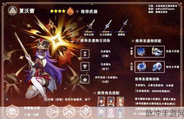 原神夏洛蕾,雷火双系辅助新星,值得你投入资源吗?