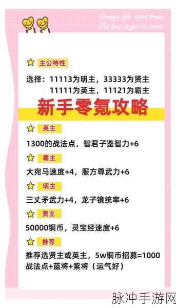 三国志战略版,开局老者选择攻略,助你赢在起跑线