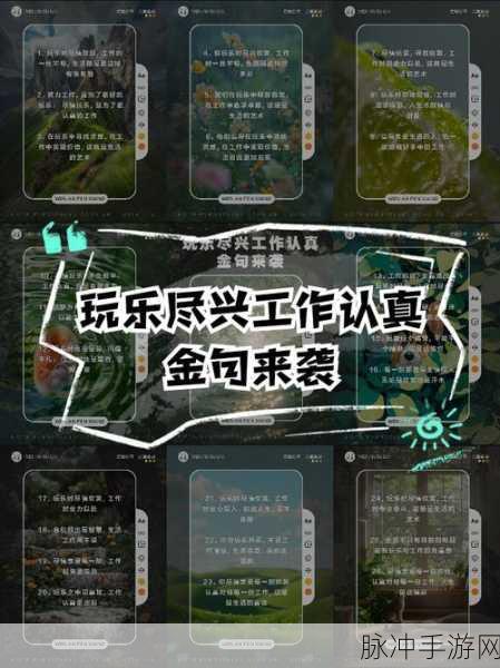 探索Life Balance，手游玩家的生活工作双赢秘籍
