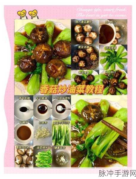江湖悠悠,解锁香菇菜心食谱,探寻烹饪秘籍与味蕾盛宴