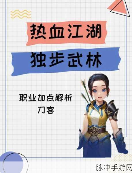 热血江湖刀客成长全攻略，加点顺序图深度揭秘