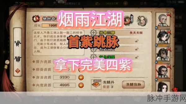 烟雨江湖,寻找神秘人任务全攻略大揭秘